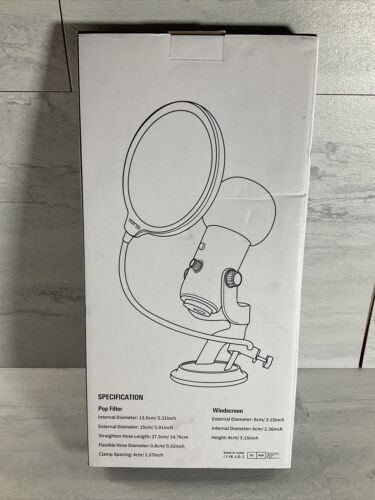 YOTTO Microphone Pop Filter For Blue Yeti and Any Other Microphone (6922745544887)